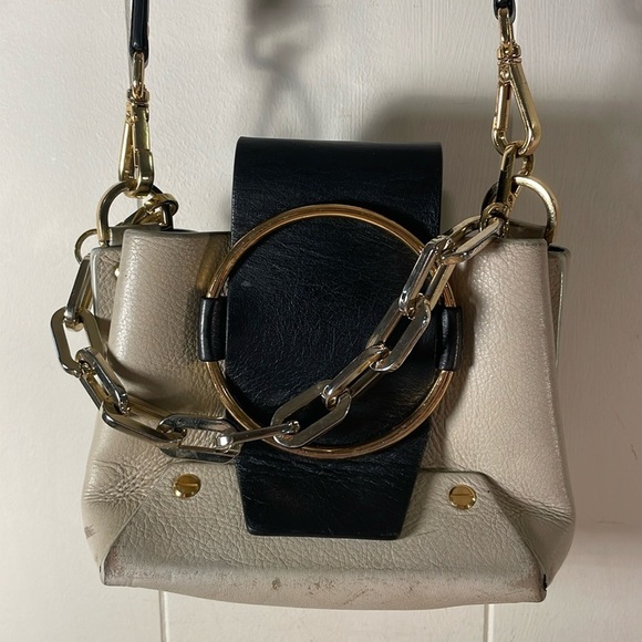 Yuzefi Handbags - Yuzefi Delila Mini Bucket Bicolor Hand or Crossbody Bag Authentic